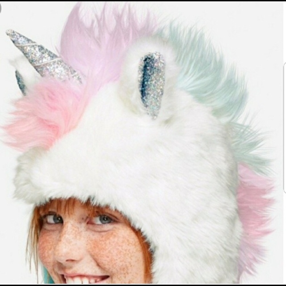 Justice Holo Glitter Pastel Winter Hat